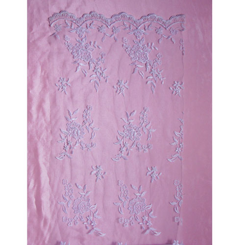 Fabric lace with beadsB060213-1
